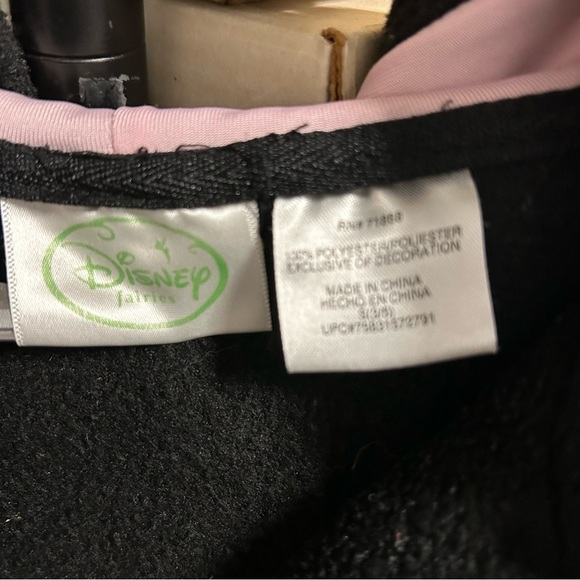 Disney Tinker Bell full zipper girls hoodie/sweatshirt- Small (3/5) - Picture 4 of 5